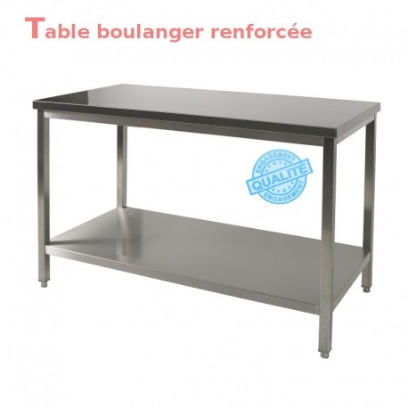 Table boulanger renforcée 1.0 m