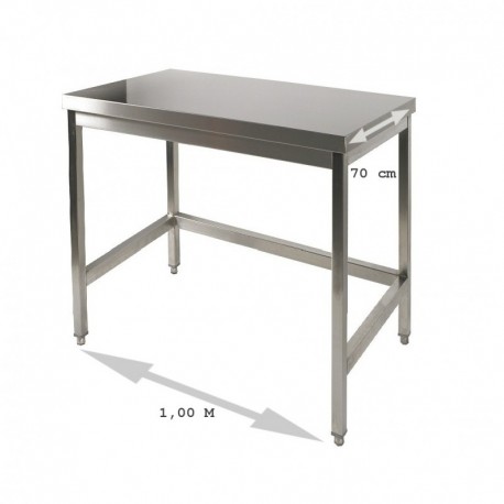 Table inox 1.0 m