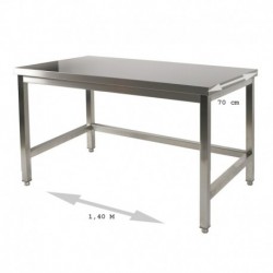 Table inox 1.4 m