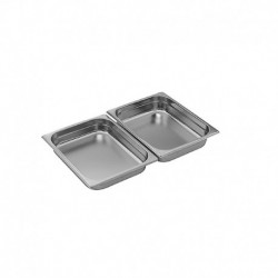 Bac Gastro Inox GN 1/2, hauteur 10 cm 26,5x32,5 cm