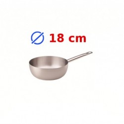 casserole conique inox 18 cm