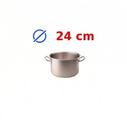 casserole faitout inox 24 cm